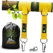 Safe Tree Swing Hanging Kit (Set of 2) - 10ft Long Straps with Two Alloy