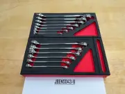 Snap-on Tools NEW 13pc SAE / Metric Master Double End Flare Nut Wrench Foam Set