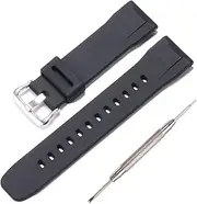 [XBDSW] 24mm Silicone Quick release Watch Band Compatible with Casio PRG-650Y PRG-600 PRW6600 Men's Rubber Strap Replacement For Pro Trek PRG-650Y wristband Bracelet