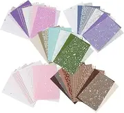 SOFPLATE 100 Sheets 5.5 x 3.7 Inch Scrapbook Textured Paper Colorful Blank Greeting Cards Rectangle Mesh Assorted Patterned Background Paper Stock Pads Sheets for DIY Album Scrapbooking Journal Cards