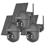 ANRAN 5MP Camera Outdoor 1/2/3/4PCS Wireless Solar Security Battery PTZ Camera