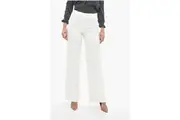 Stella McCartney Stretch Viscose Palazzo Pants with Hidden Closure