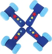 Sosoport 4Pcs Soft Cartoon Gavel for Hand Eye Coordination Training Early Learning Cognitive Accessories Fun Sensory Play for Boys and Preschool Learning