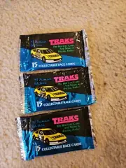TRAKS 1991 Race Card 15/Pack Premier Edition Factory Sealed 3 Unopened Packs New