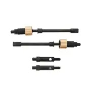 RC Hop Ups CNC Steel Front Portal Axle CVD Shaft Set (2) for SCX24 Models