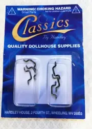 Dollhouse Miniature Window Handles or Drawer Pulls 6 Pieces 1:12 Scale