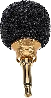 EXQUIMEUBLE Miniature Condenser Microphone for Mobile Phones Exceptional Sound for Interviews Live Streaming Singing Vlogging Durable Plug and Play Design in Elegant Finish