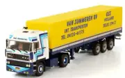 for WSI for DAF 3600 SPACE CAB 4X2 CLASSIC CURTAINSIDE TRAILER-3 AXLE 1:50 Model