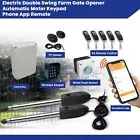 Electric Double Swing Farm Gate Opener Automatic Motor Keypad Phone App Remote