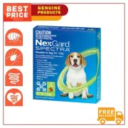 NEXGARD SPECTRA for Dog GREEN 3 Chews Flea and Heartworm Control 7.6 to 15 Kg