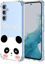Samsung Galaxy A54 5G Case Panda Pattern Clear Silicone Case, Ultra Thin TPU Buffering, Shock Absorbing Protection Design for Samsung Galaxy A54 5G (Panda)