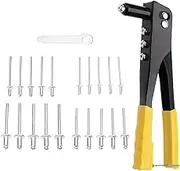 200Pcs Heavy Duty Riveter Set Hand 2.4/3.2/4.0/4.8mm Rivet G-un Kit Set Aluminum Rivets Assortment Tool