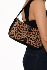 [PUP35] Natty Handbag - Leopard black