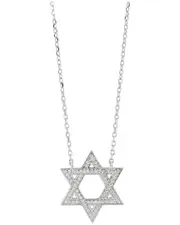 Savvy Cie Silver CZ Pendant Necklace