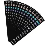 20 Pcs Stick On Thermometer Strip for Brewing Aquarium Temperature Sticker Decal