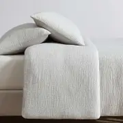 Calvin Klein Washed Texture Cotton Jacquard Comforter Set, King