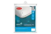 2pc Tontine 46x72cm Comfortech Classic Cotton Pillow Protector Home Bedding WHT