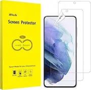 [JETech] Screen Protector Compatible with Samsung Galaxy S21 5G 6.2-Inch, HD Clarity, Flexible TPU Film Compatible with Fingerprint Sensor, 2-Pack