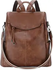 [VX VONXURY] Backpack Purse for Women Fashion Faux Leather Anti-Theft Backpack With Detachable Shoulder Strap For Daily Work Travel