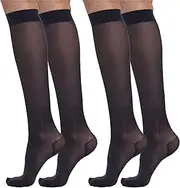 [BEONTOP by Gambetti] BeOnTop Kompressionsstrümpfe Damen 40 Den 1e2Stk - Kniestrümpfe Damen 5-16 mmHg, Stützstrümpfe Damen Comfort Support Line Compression Socks, Socken Damen by Gambetti - Made in Italy