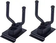 CIMAXIC Space-saving Metal Guitar Holder Wall Mount Guitar Hanger Rack for Folk Classical Electric Bass Black