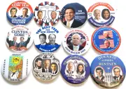 12 Presidential Campaign Buttons Biden McCain Bush Dukakis more Set 41BB