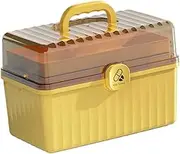 Family Medicine Storage Box Aid Kit with Handle Capacity Organizer for Home Outdoor Use for Medications