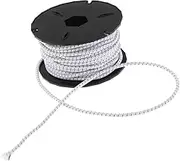 RNXRZANK Heavy Duty 3mm Strong Round Elastic Shock Cord Rope Tie Stretch Band DIY Jewelry Making, White