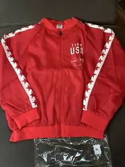 Coca Cola Team USA Olympic Red Bomber Jacket XL Promo New