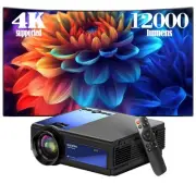 Mini Projector ,5G Wifi Bluetooth Projector,12000L Native 1920*1080 P Video P...