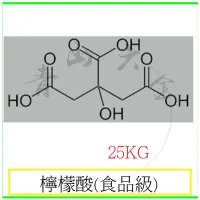 在飛比找Yahoo!奇摩拍賣優惠-『青山六金』附發票 檸檬酸 食品級 25KG 酸味劑 增溶劑