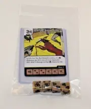 DC Dice Masters Batman * ACE the BAT-HOUND * Set RARE Uncommon CUR + 4 DICE