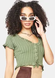 So Refreshing Knit Crop Top