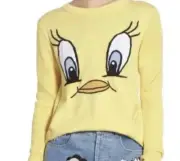 Paul Joe Sister Looney Tunes Tweety Bird Sweater NWT Warner Bros Size 0 XS