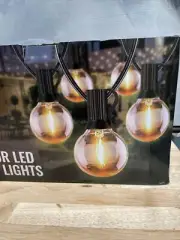 KNONEW 196Ft Outdoor String Lights LED, Patio Globe String Lights