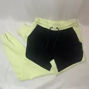 Nike Sportswear Tech Fleece Men’s Size XL Lime Ice Black Jogger Pants*