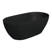 LUCIANA 1500 Matte Black Stone Bath