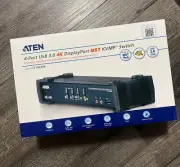 ATEN CS1924M 4-Port USB 3.0 4K DisplayPort MST KVMP Switch. NEW
