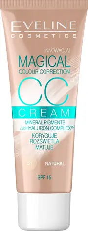 Eveline Magical Color Correction CC Cream SPF15 51 Naturale 30ml