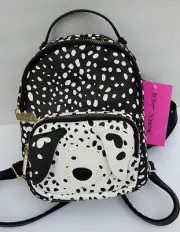 Betsey Johnson KITSCH DALMATION MINI Backpack Women Faux Leather NEW AUTHENTIC