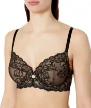 Calvin Klein Seductive Comfort Lace Bra, size 42DDD, Black mujer ropa sexy