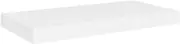vidaXL Floating Wall Shelf Wall-Mounted Hanging CD Rack Board Bookcase Bedroom Living Room Office Furniture White 50x23x3.8 cm MDF