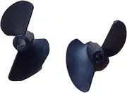 LUMIXE 5pair for RCBoat Dia 32mm Two Blades Paddle 2 Blades Nylon Boat Propeller Shaft Hole 3.17mm for Model Ship DIY Boat Propeller