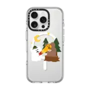 iPhone 16 Pro Clear Case MagSafe Compatible Bear in Area