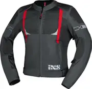 IXS Trigonis-Air, textile jacket , color: Dark Grey/Grey/Red , size: XL