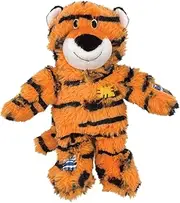 KONG - Wild Knots Tiger - Internal Knotted Ropes and Minimal Stuffing for Less Mess - for Small/Medium Dogs