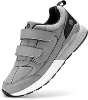[FitVille] Mens Extra Wide Trainers Lightweight Comfortable Walking Shoes Breathable Running Sneakers for Plantar Fasciitis Flat Feet - Rebound Core V8