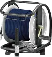 FUJIMAC ULPD-630C-TC High Pressure Ultra Light Hose Drum with Pedestal, Lightweight, Inner Diameter 0.2 inch (6 mm), Length 98.4 ft (30 m)