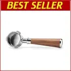 54mm Bottomless Espresso Portafilter with Walnut Handle for Breville Machines