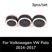 Panel Turning Switch Knob Buttons For VW Polo 14-17 3Pcs Heater A/C Control Knob (for: Volkswagen)